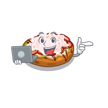 Dizüstü bruschetta ile maskot kurulu üzerinde görev yaptı