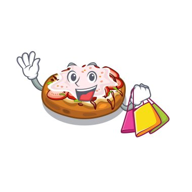 Bir karikatür lunchbox Alışveriş bruschetta