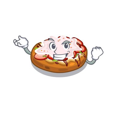 Bir karikatür lunchbox başarılı bruschetta