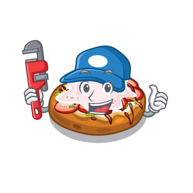 Tesisatçı bruschetta karakteri ile izole