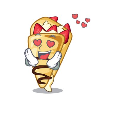 Karakter ile izole aşk krep