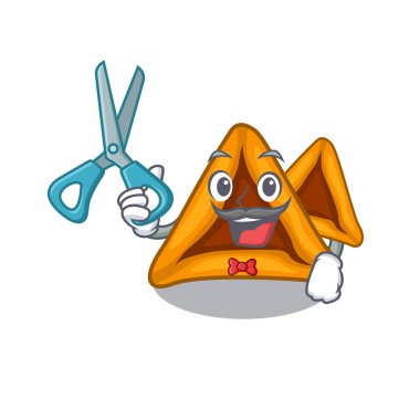 Berber hamantaschen çerezleri karikatür kavanozservis