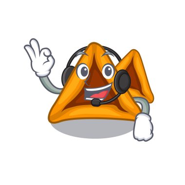 Kulaklık hamantaschen kek karakter plakaları servis ile