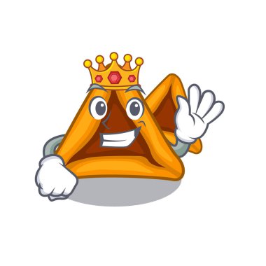Kral hamantaschen kek karakter plakaları servis
