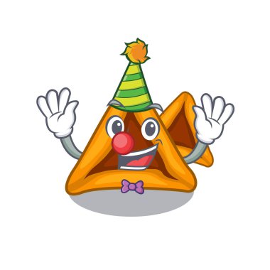 Palyaço hamantaschen kek karakter plakaları servis