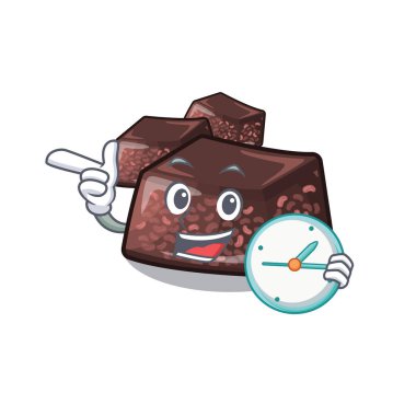 Karikatür şeklinde saat mizuyoukan ile