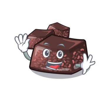 Karikatür şeklinde mizuyoukan sallayarak