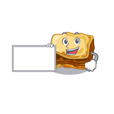 Maskot şeklinde kurulu musakka ile