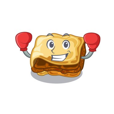 Maskot şeklinde boks musakka