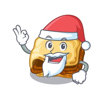 Karakter ahşap masa üzerinde Santa musakka