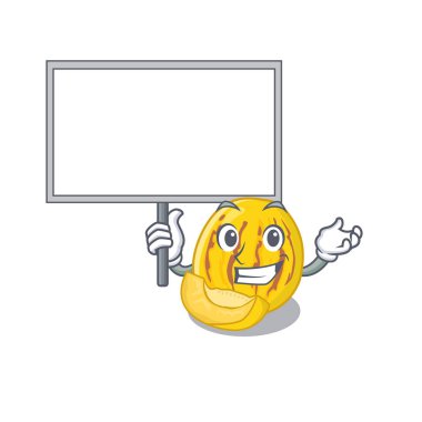 Maskot izole kurulu pepino kavun getir