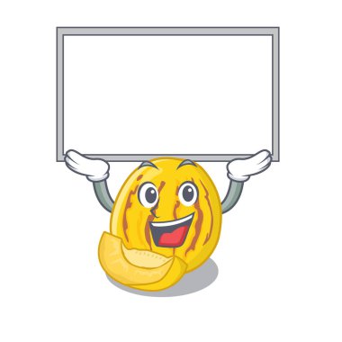 Up board pepino kavun maskot izole