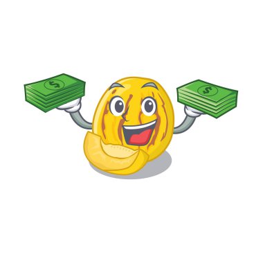 Karakter şekli ile para çantası pepino kavun ile