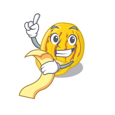 Karakter şekli ile menü pepino kavun ile