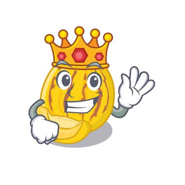 Karikatür gözlük Kral pepino kavun suyu