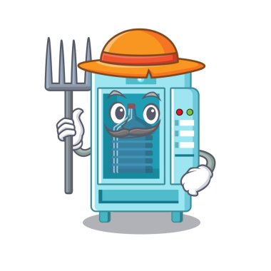 Maskot şeklinde çiftçi su otomat