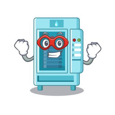 Bir karakter süper kahraman su otomat