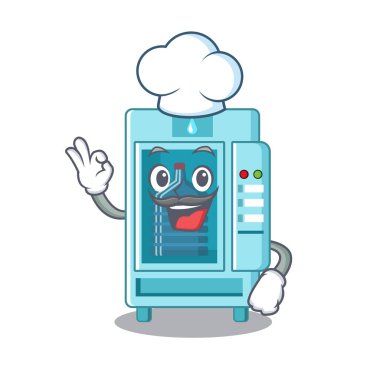 Bir karakter şef su otomat