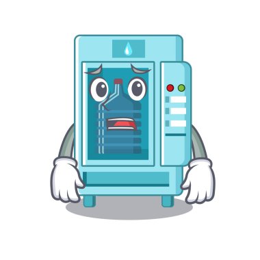 Korkmuş su otomat karikatür izole