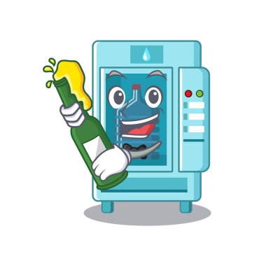 Masada bira karikatür su otomat ile