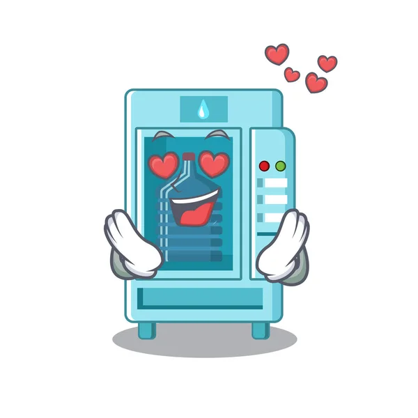 In Love Vattenautomat isolerade den tecknade — Stock vektor