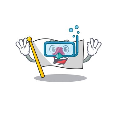 Dalış bayrağı Japonya karakteri ile izole