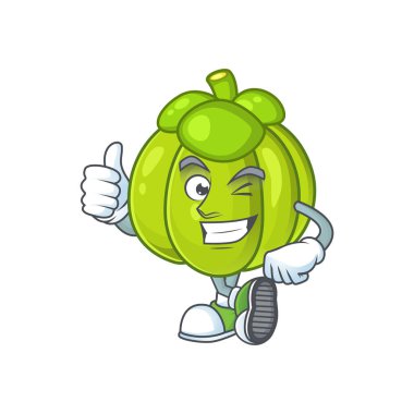 Beyaz arka planda izole yeşil kabak kadar Thumbs