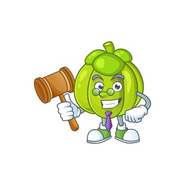 Çizgi film karakteri üzerinde Yargıç yeşil kabak