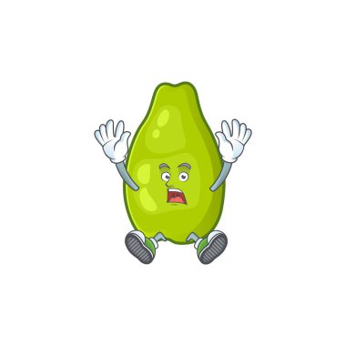 Çizgi film karakteri üzerinde başarılı papaya taze