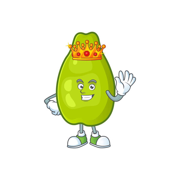 King fresh and ripe papaya isolated on white background