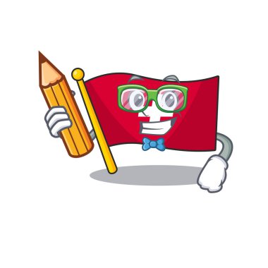 Öğrenci bayrağı İsviçre karakteri izole