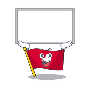 Maskot şekli ile up board bayrak İsviçre