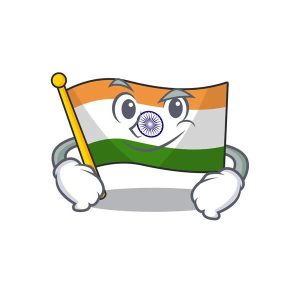 Smirking zászlóval indiai a Kabala alak — Stock Vector