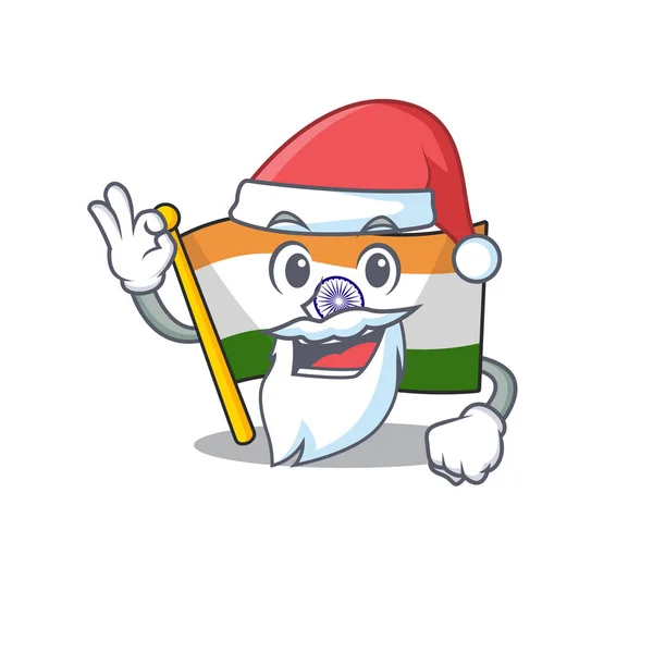 Σάντα Ινδική σημαία διατηρούνται στο ντουλάπι καρτούν — Διανυσματικό Αρχείο