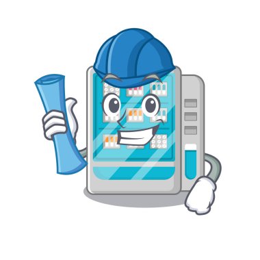 Karakter şeklinde mimar ilaçlar otomat