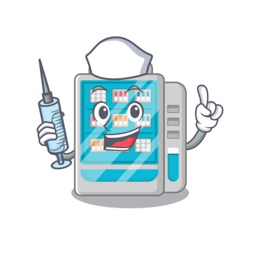 Karakter şeklinde hemşire ilaçlar otomat