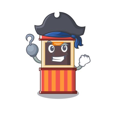 Maskot masanın korsan bilet standı kenarı