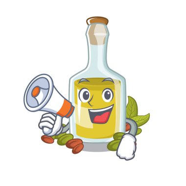 Maskot şeklinde megafon antep fıstığı yağı ile