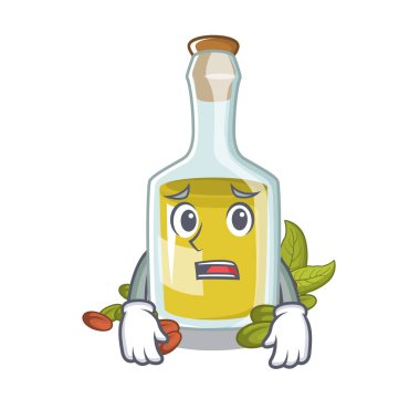 Bir karakter şişesinde Korkmuş Antep fıstığı yağı