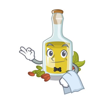 Bir karakter şişesinde Garson Antep fıstığı yağı