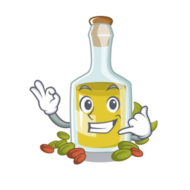 Bana çizgi filmle izole antep fıstığı yağı deyin