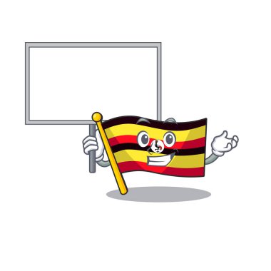 Getir kurulu bayrağı uganda karakter direği uçtu