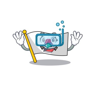 Karikatür şeklinde Dalış Kore bayrağı