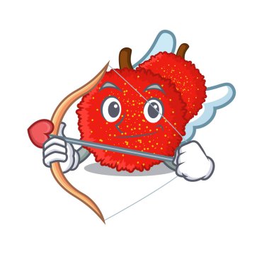 Maskot sepetinde Cupid taze bayberry meyve