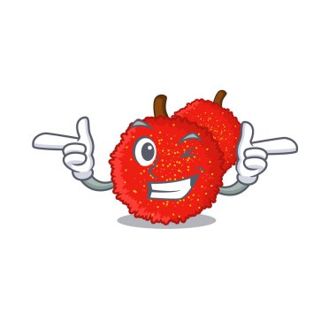 Karakter şeklinde Wink tatlı bayberry meyve