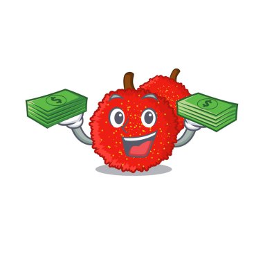 Para çantası bayberry çay karikatür cam servis ile