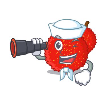 Binoküler bayberry çayı ile Denizci karikatür cam servis