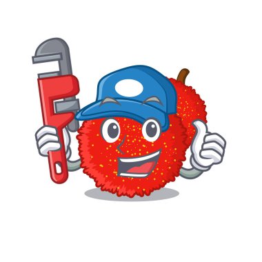 Karikatür ile izole Tesisatçı bayberry