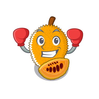 Bir karikatür buzdolabında Boks gac meyve