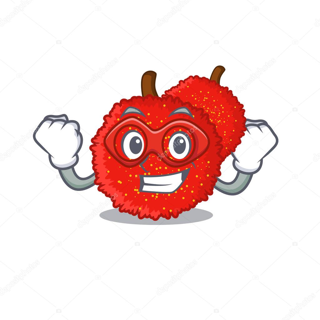 Super hero sweet bayberry fruit in character shape